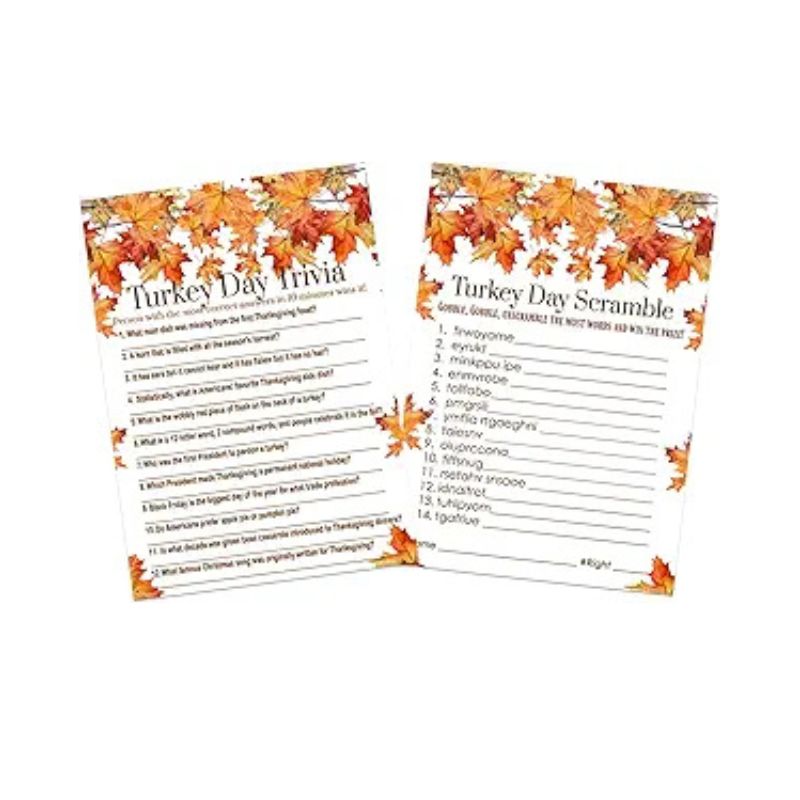 Thanksgiving Party Games for 25 Guests - thanksgiving ideas for gifts