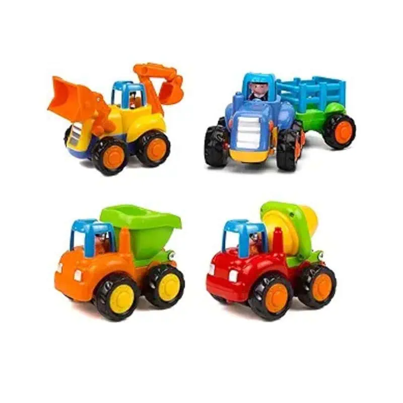 Friction Powered Cars Push and Go Trucks Construction Vehicles Toys Set ​