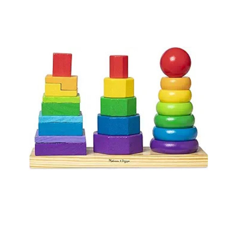 Melissa & Doug Geometric Stacker​ - gift ideas for 1 year olds