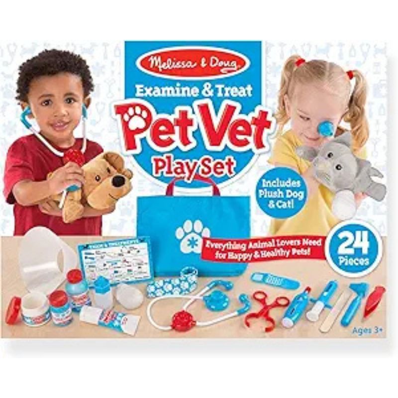 Melissa & Doug Examine and Treat Pet Vet Play Set​ - best gifts for 2 year old boy