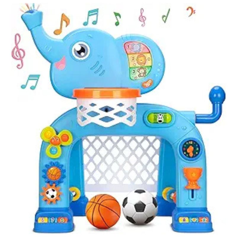 Toddler Basketball Hoop & Soccer Goal Sports Toy​ - best christmas gifts for 2 year old boys