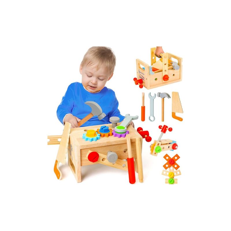 Wooden Tool Set for Kids​ -birthday gift ideas for 2 year old boy