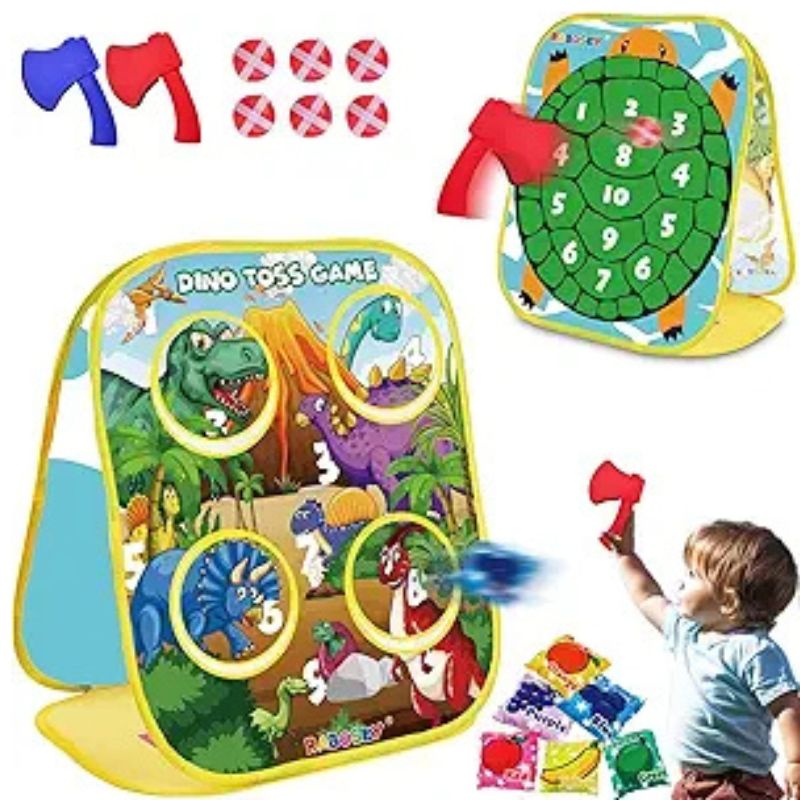 3-in-1 Dinosaur Toss Game for Toddlers 2 3 4 5 Years Old​ - christmas gifts for a 2 year old boy